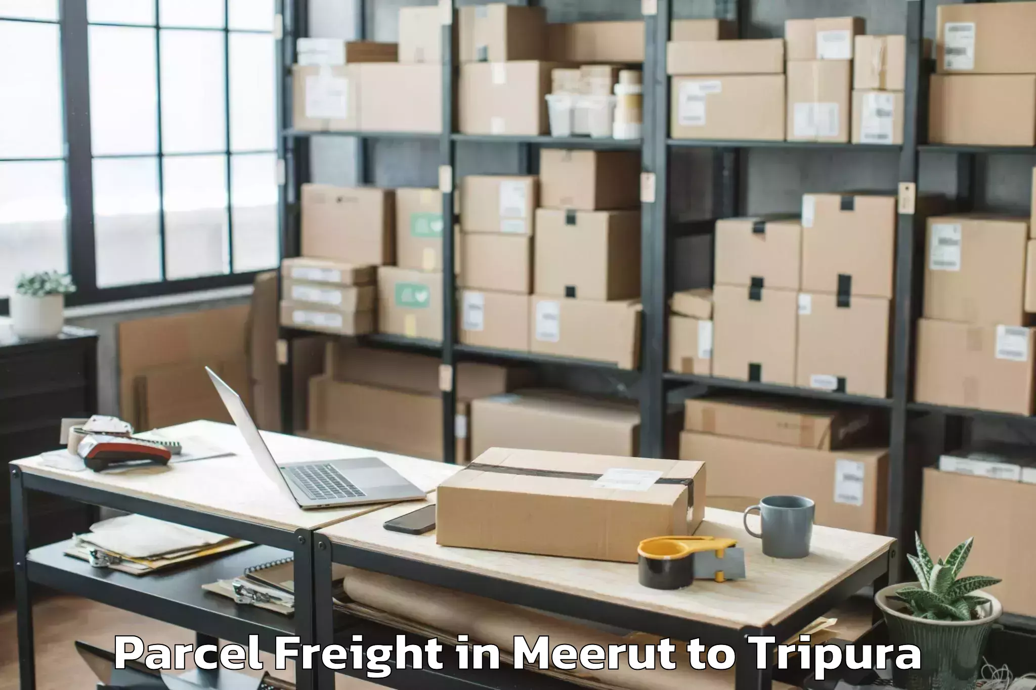 Book Meerut to Bishramganj Parcel Freight Online